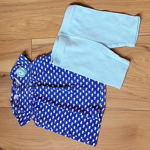 *3/$15* Child of Mine by Carter's 0-3M Baby Girl 2pc Set Blue Top & Shor…
